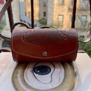 Patricia Nash Embossed Brown Leather Clutch